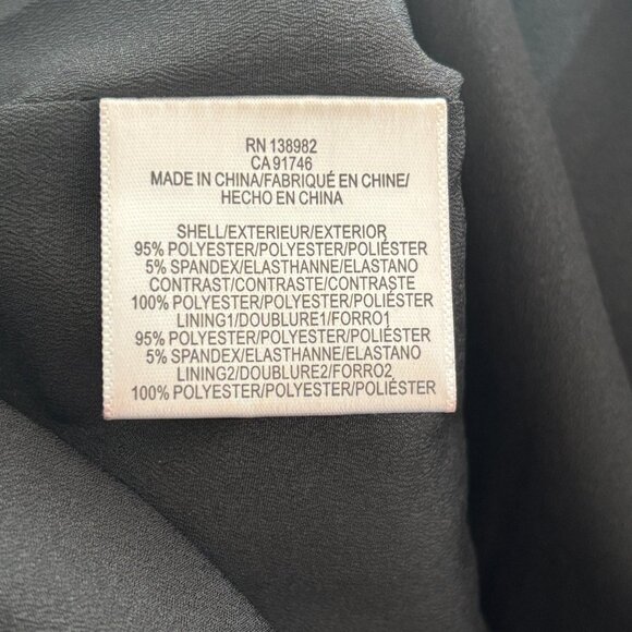 DRESS THE POPULATION Joan Sequin Matte Peplum Dress in Black SZ S - Picture 11 of 13